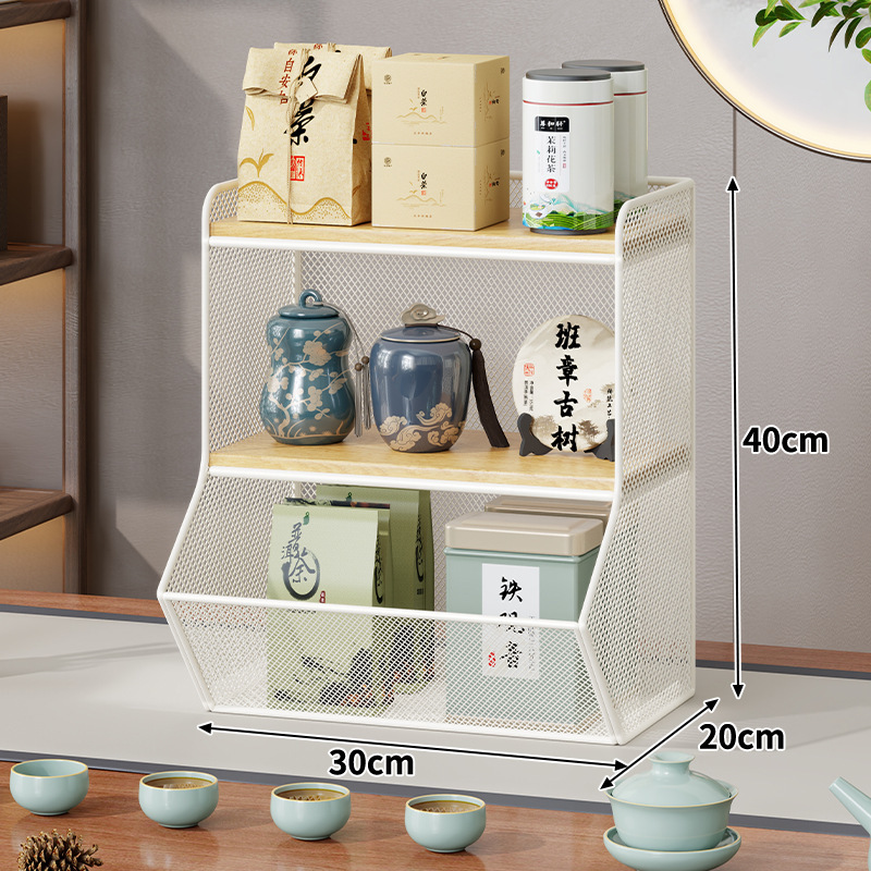 茶杯置物架茶几桌面水杯咖啡杯整理架餐桌台面多层茶具茶壶收纳架|undefined