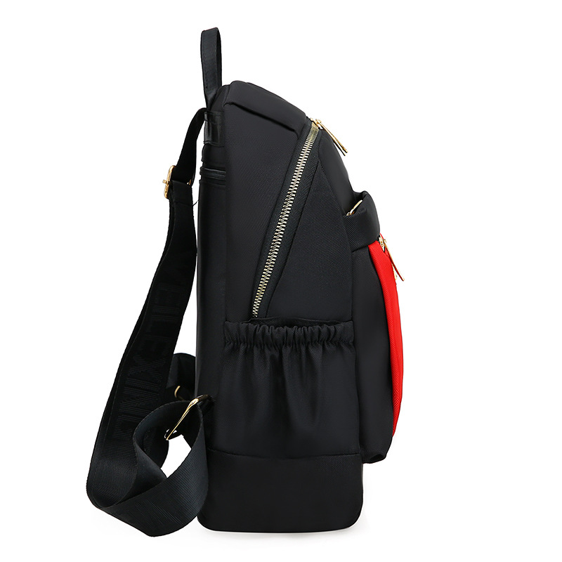 Multi-capa ligera de gran capacidad madre bolsa de viaje de ocio al aire libre de las mujeres mochila portátil simple contraste de color mochila