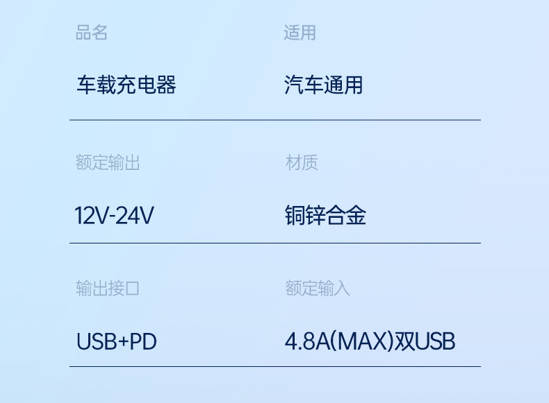 Suitable for krypton 001 007 009 car mobile phone charger car cigarette lighter car charger USB adapter fast charging