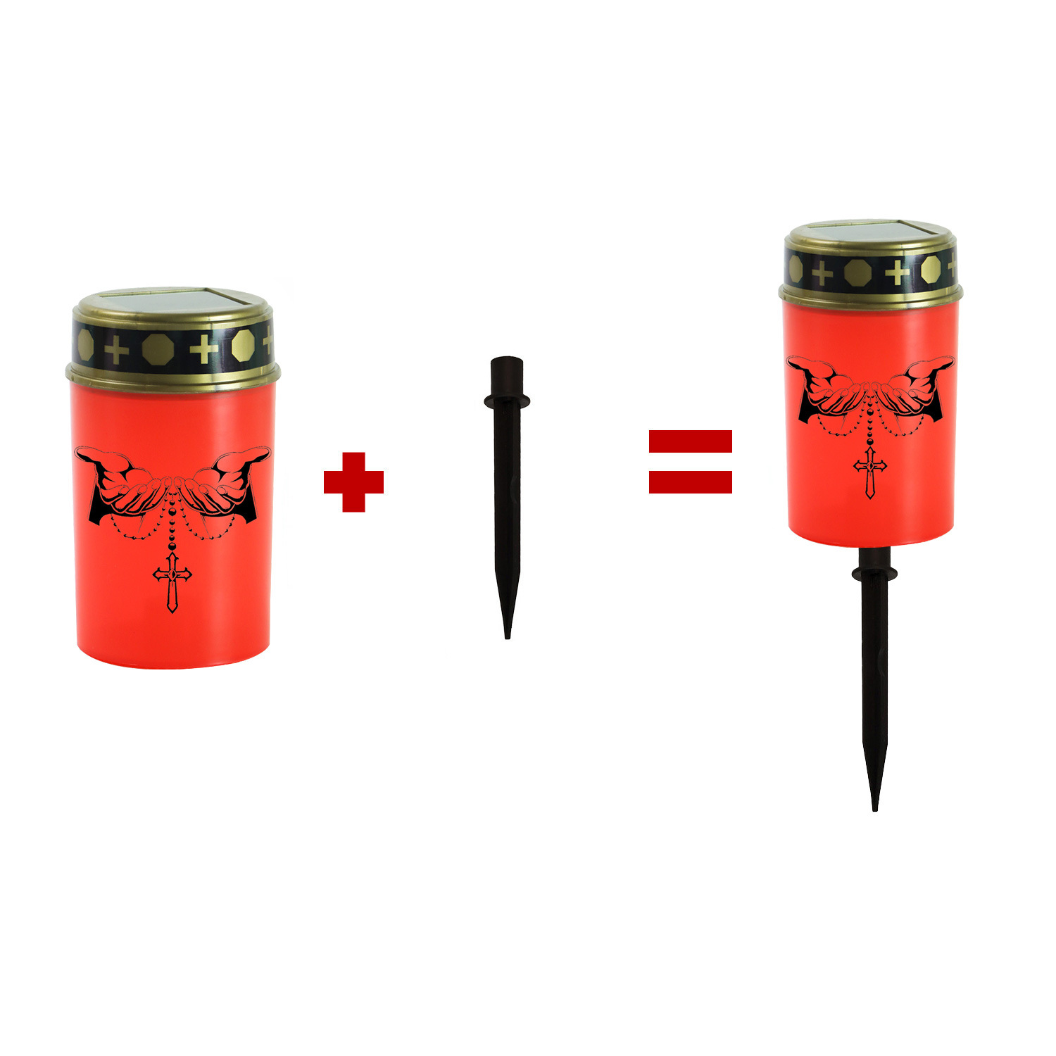 접지 플러그 포함 6(빨간색 쉘)