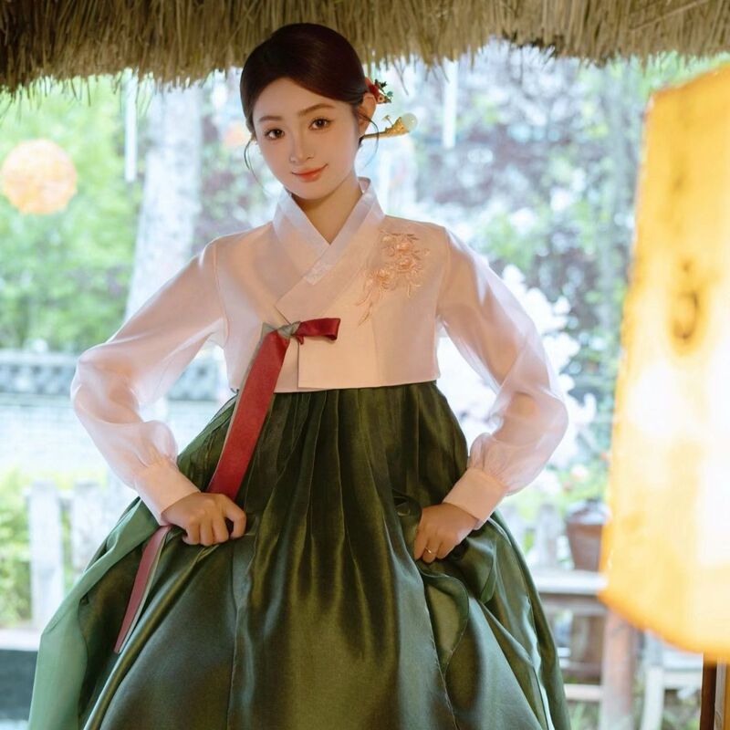 Korean Hanbok Yanji Travel Photography New High-End Korean Princess Lady Ancient Palace New Ethnic Dress Photography