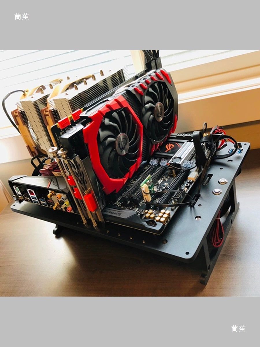 Стенд для сборки JXK Machinery Cool Library K1, открытый корпус для компьютера, платформа для тестирования железа, полностью алюминиевый вертикальный/горизонтальный водяной охладитель