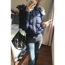 南区菲奥娜大毛领棉服女外套2025冬季新款棉袄加厚短款小个子棉衣