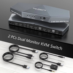 HDMI�p��KVM�ГQ��4K 60Hz����Ļ�@ʾ���lݔ���I�P���ҕ�l���Q�C