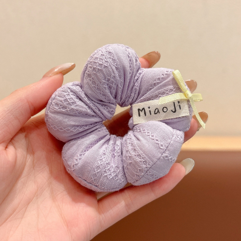 韩系大肠发圈头花立体儿童花朵女孩盘发充棉扎丸子头发绳可爱发饰|undefined