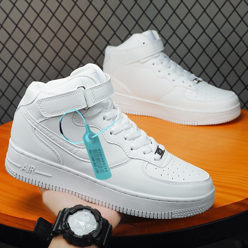 Putian Aj2025 High-Top Wheat-Colored White Shoes Sports Casual Men's and Women's Sneakers Trendy Breathable Student Air Force One