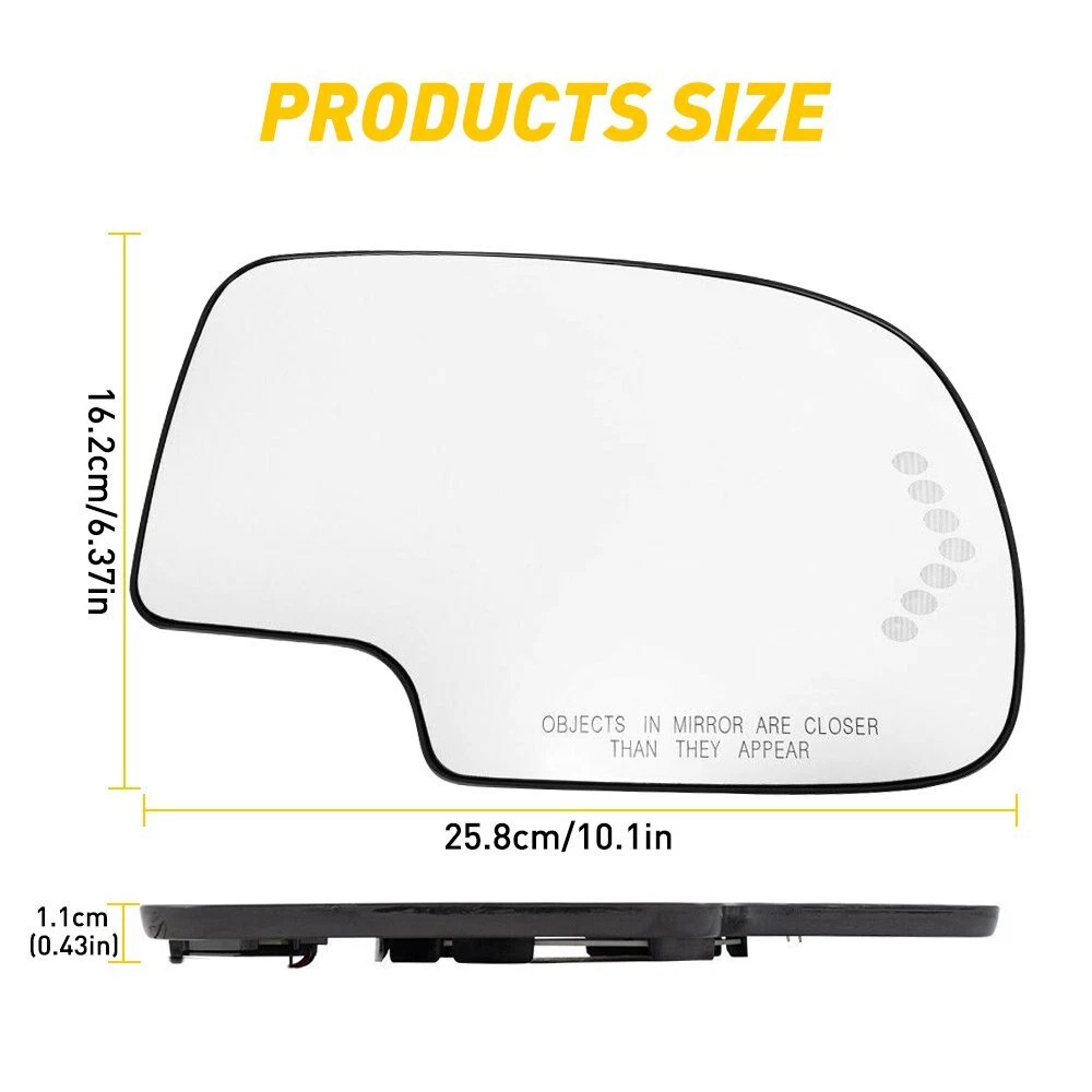88944391 88944392 Suitable for 03-07 Models of Chevrolet Gmc Blind Spot Heated Rearview Mirror Glass