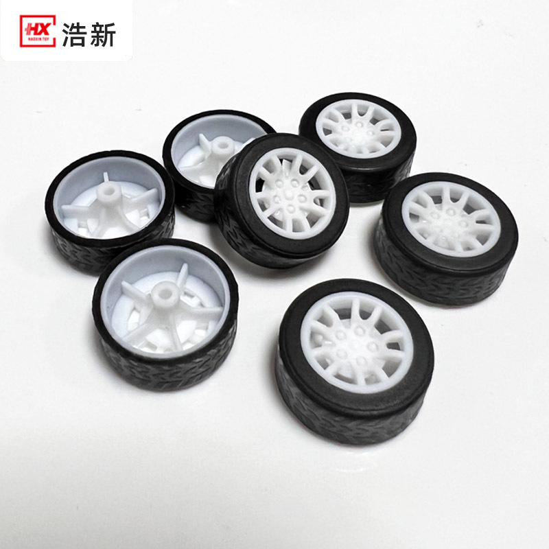 厂家批发玩具车轮子玩具小车轮橡胶轮胎包胶汽车轮胎配件20mm车轮