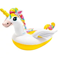 INTEX57561 Единорог плавательное кольцо для взрослых водная надувная кровать Радужный Пегас крепления для серфинга для детей