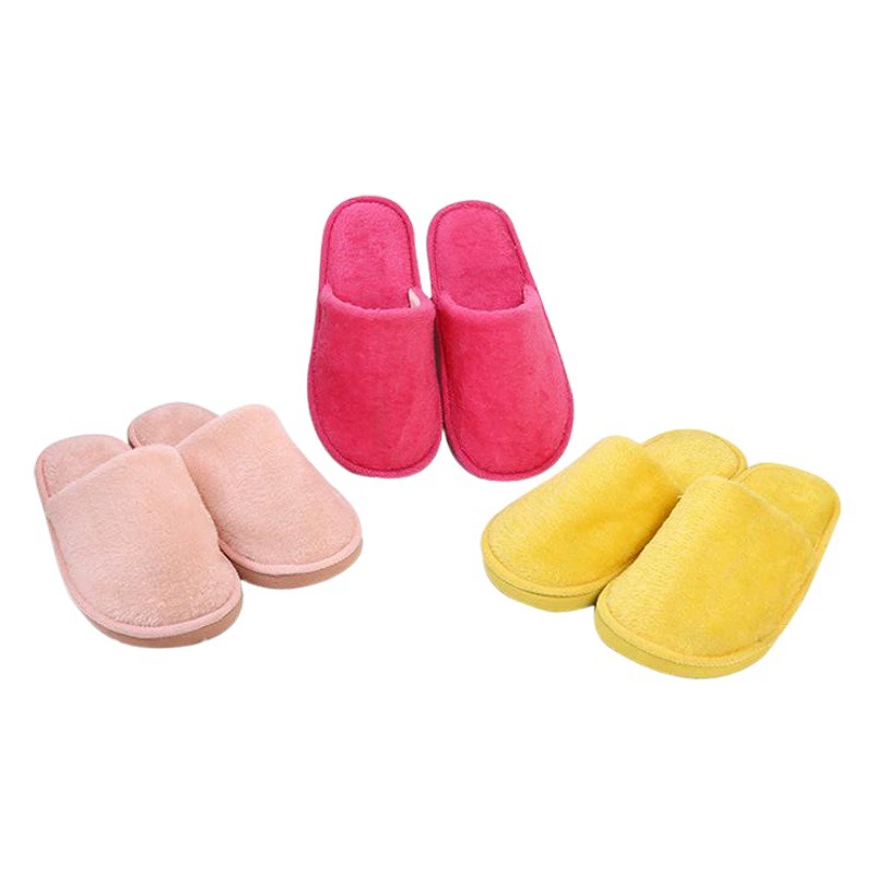 Новые плюшевые домашние осенне-зимние деревянные полы теплые EVA лунные хлопковые тапочки Cixi