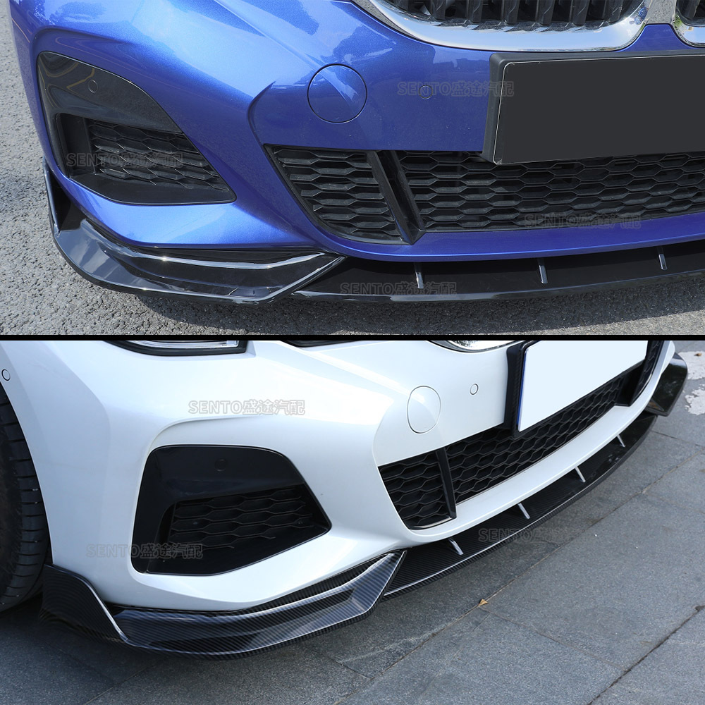 Suitable for 2019-2022 Bmw 3 Series G20 Modified Front Shovel, Front Bumper Surround, Lower Lip Three-Stage Small Surround