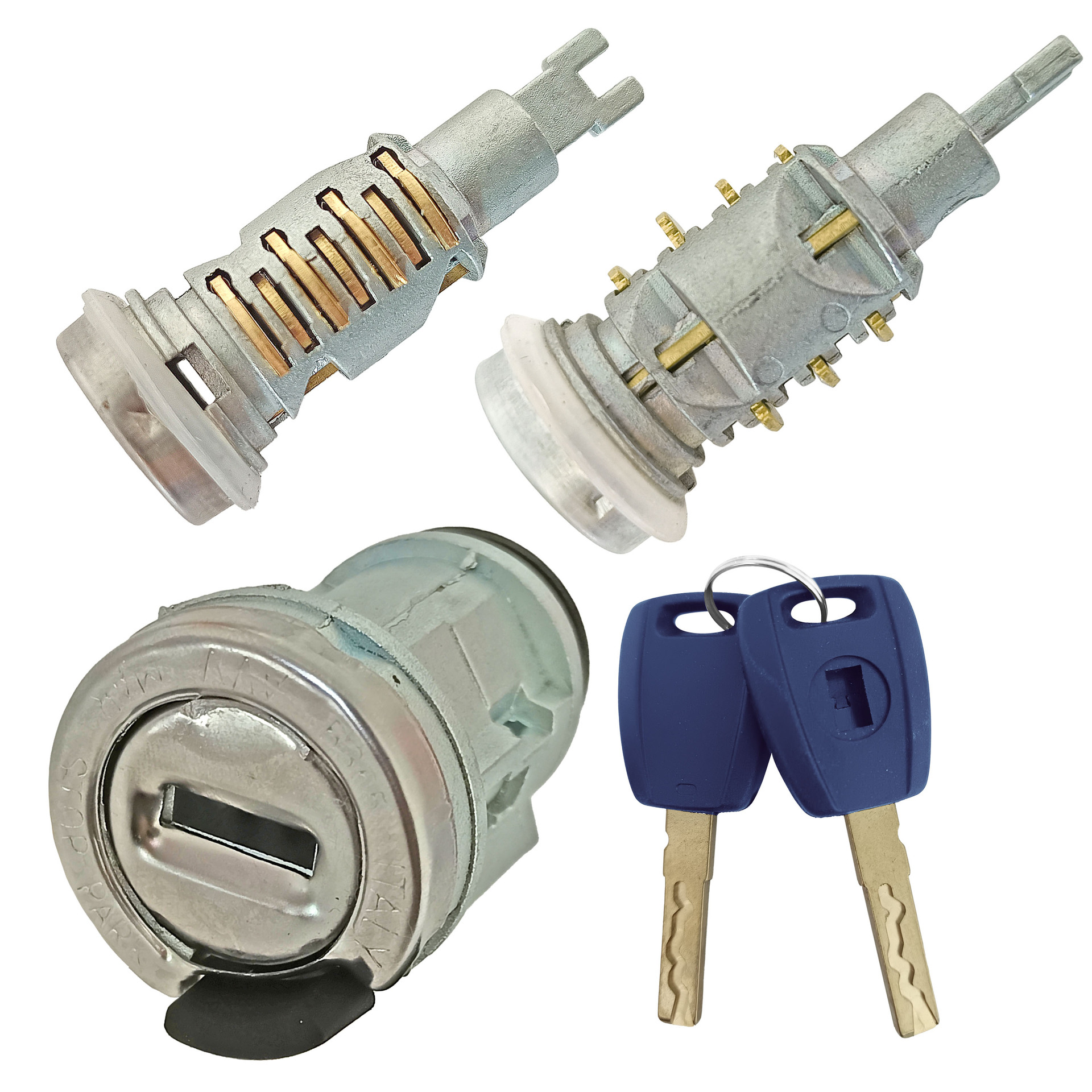 Fiat bloqueo de automóviles Fiat bloqueo de encendido corto cilindro de puerta larga 2 llaves azules