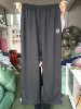 Black thin trousers, with embroidery