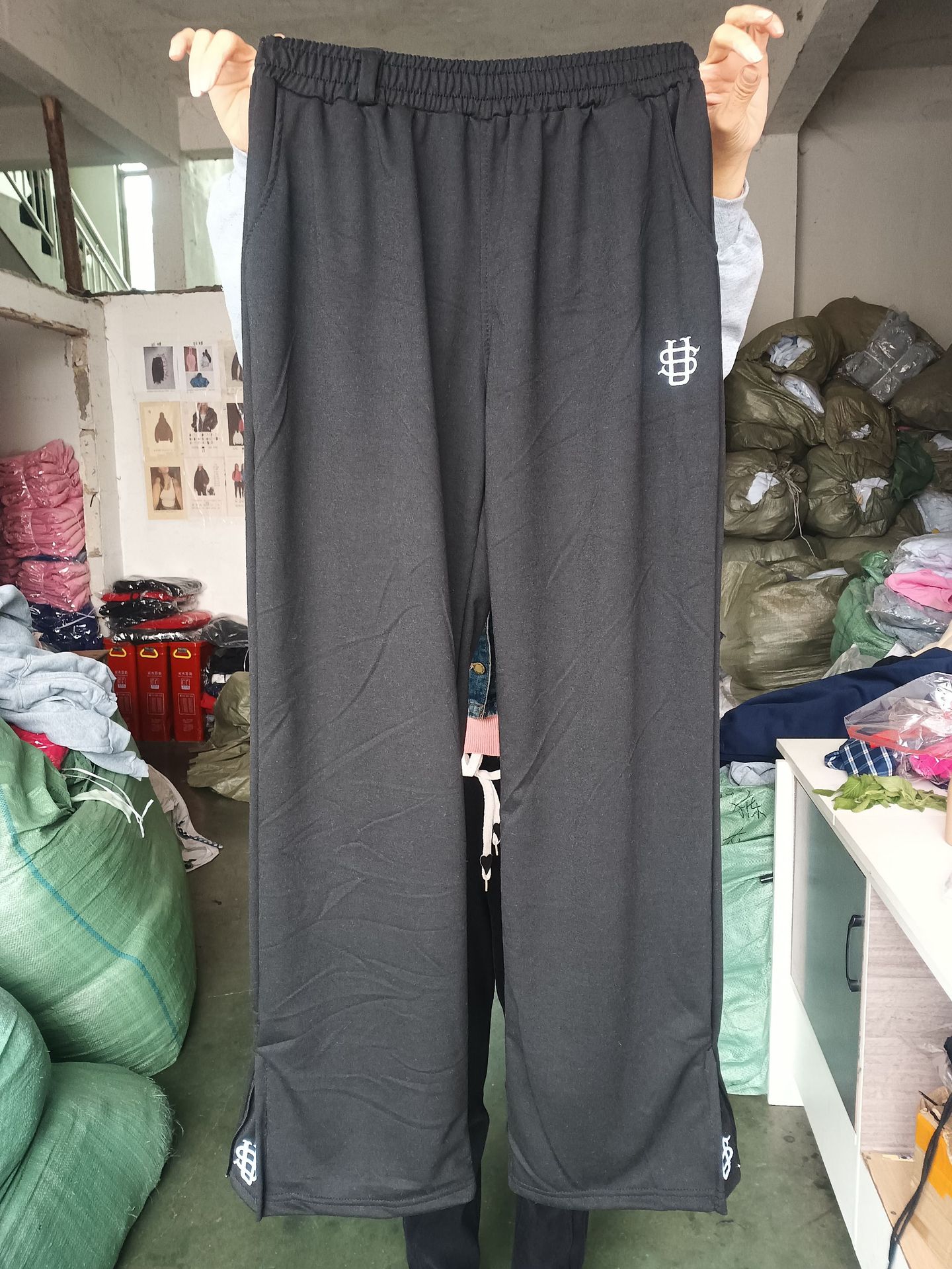 Other Sweatpants Embroidered Zipper Black