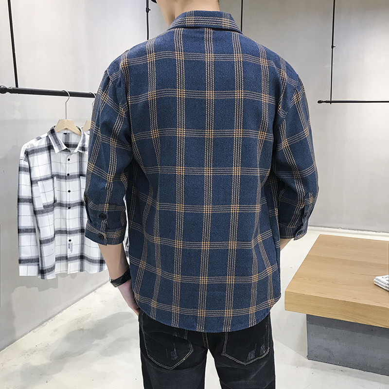 B6444 640K ÁO KHOÁC NAM SHIRYYI KẺ CARO MÙA XUÂN THU ĐÔNG KẺ CARO THỜI TRANG NAM G02 SẢN PHẨM MỚI