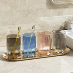 Multifunctional transparent color travel toothbrush cup and toothpaste cup, portable mouthwash cup