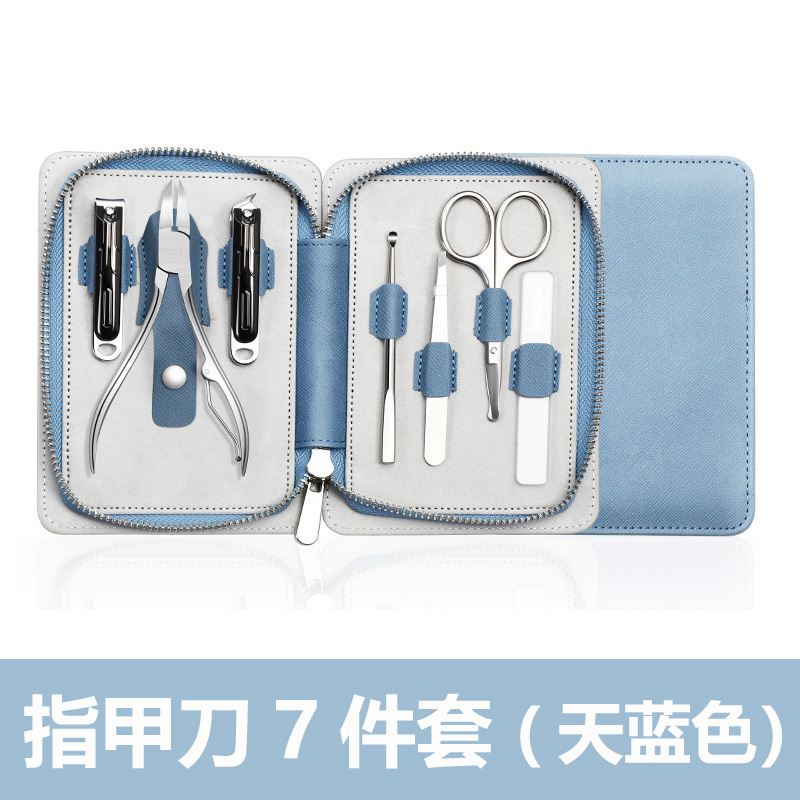 Set de lujo azul de 7 piezas