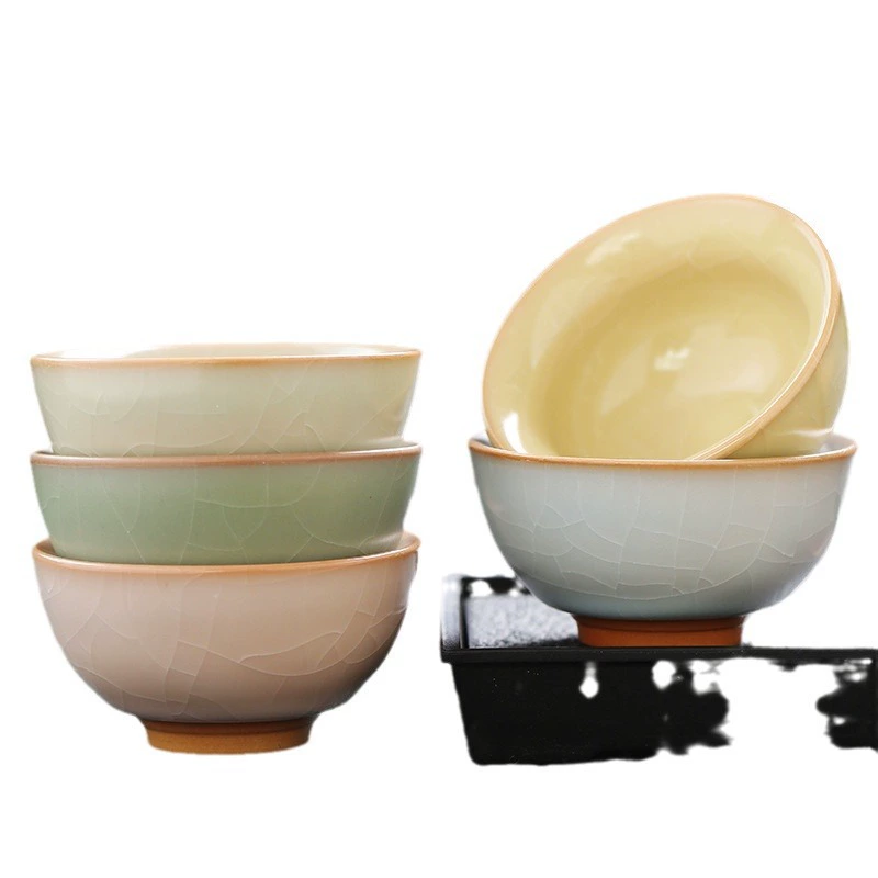Открыть одну чашку Ру к porcelain чайная чашка домашняя мастер чашка набор бамбук чашка кунг-фу чай одиночная чашка чаебалка чашка