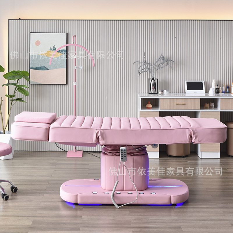 Cama de belleza eléctrica, cama de gestión de la piel elevadora, cama facial especial para salón de belleza, cama de masaje spa, cama de fisioterapia, cama de microterapia