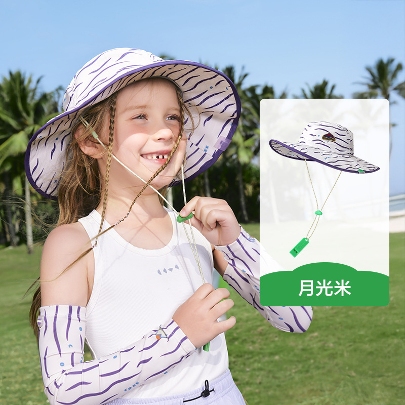 Kk Tree Kids Sun Protection hat Kids Girls hat baby Sun hat Fisherman hat outdoor Summer Thin image 7