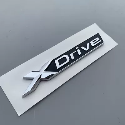 xdrive four-wheel drive emblem for 3 Series, 5 Series, and 7 Series; modified four-wheel drive car emblem; rear trunk emblem; tailgate logo; car sticker, black (Car logo) - standard-xdrive