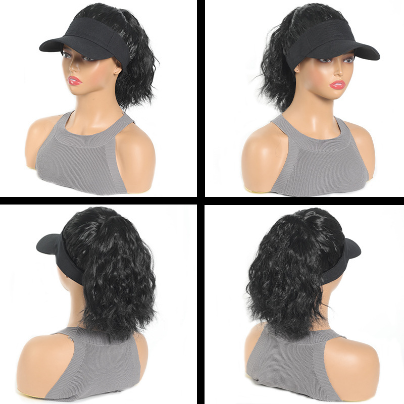 Dames baseball cap met geïntegreerde pruik voor paardenstaart_voghion.com