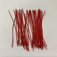 传声器红色电子线材 咪头 喇叭线 28#，线长20mm两头剥线上锡2mm