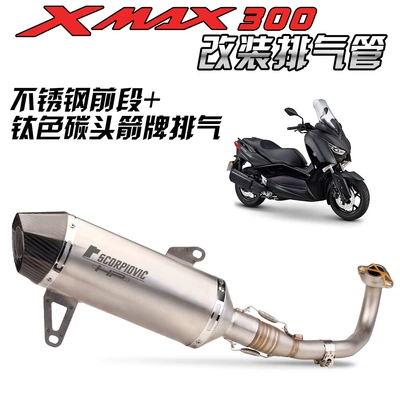 Front and Rear Exhaust – Motorcycle exhaust pipe - titanium-color-front-section-wrigley-titanium-color-carbon-head