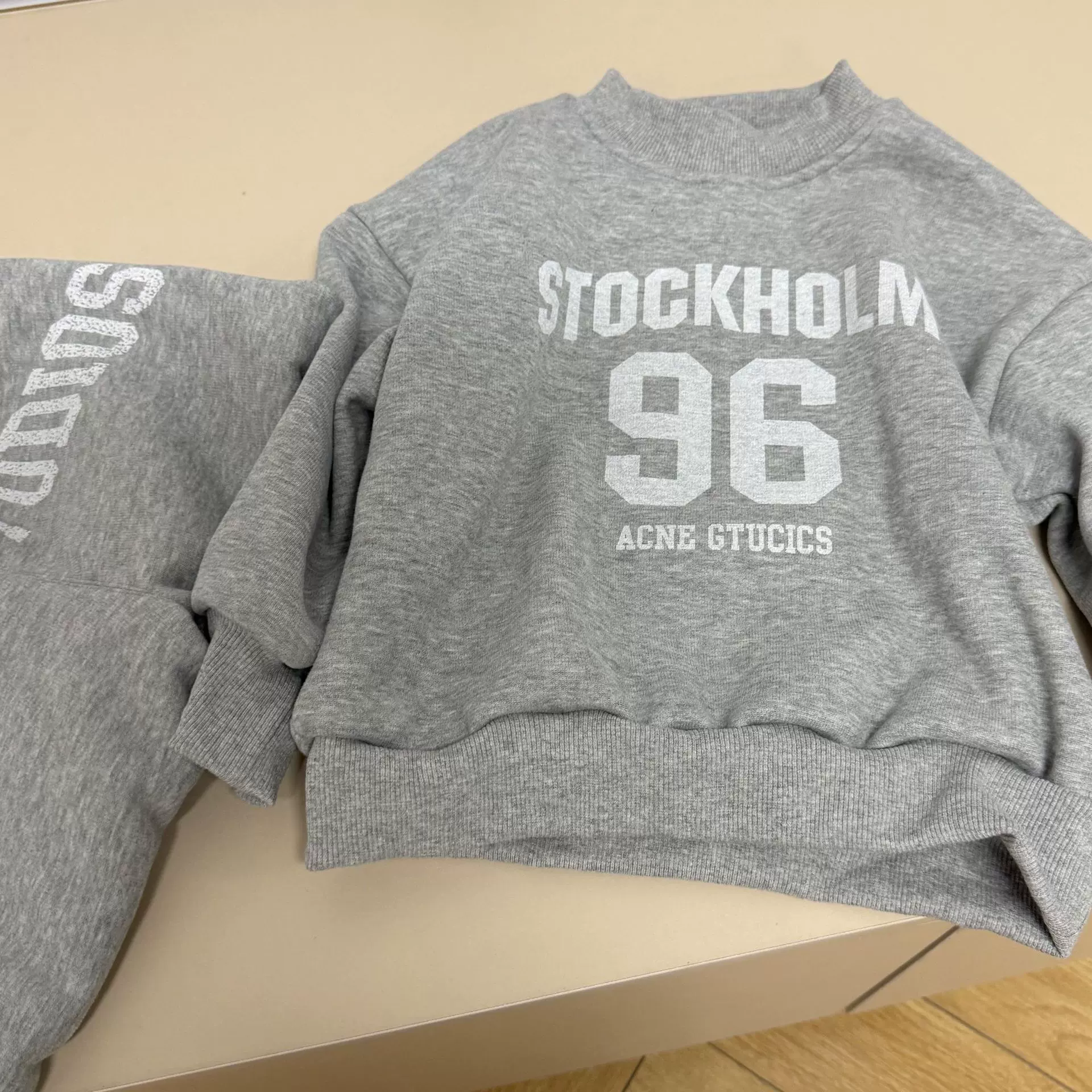 男童秋冬加绒套装2025新款儿童深秋卫衣一体绒直筒裤韩版两件套潮