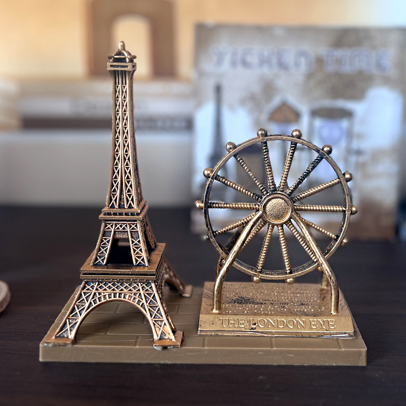 1069創意學生禮品仿古摩天輪鐵塔擺件學生禮品禮物桌面擺件