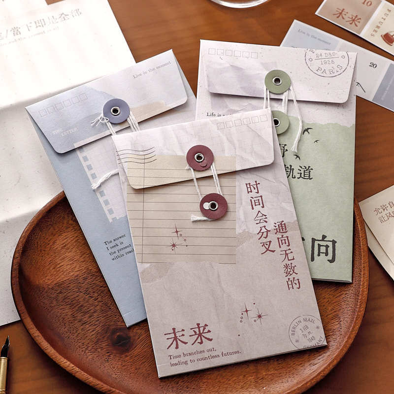 Early Morning Letter Paper Set Life Series Letter Paper Simple Retro Gift Decoration Birthday Gift Letter Paper
