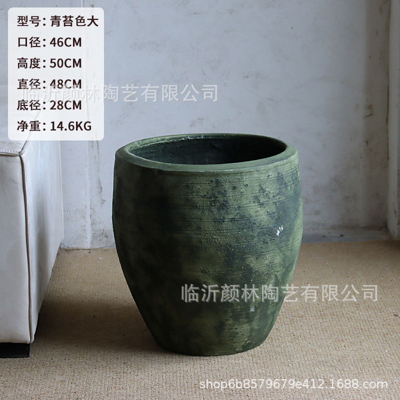 Retro de alto nivel gran calibre centro comercial hotel lirio bambú dragón árbol de sangre pájaros del cielo gran maceta verde