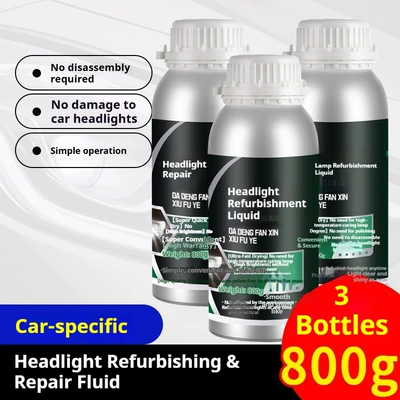Auto glass repair liquid Repair Fluid Tool Kit for Cleaning - new-upgraded-model-3-bottles-of-800g-coating-liquid