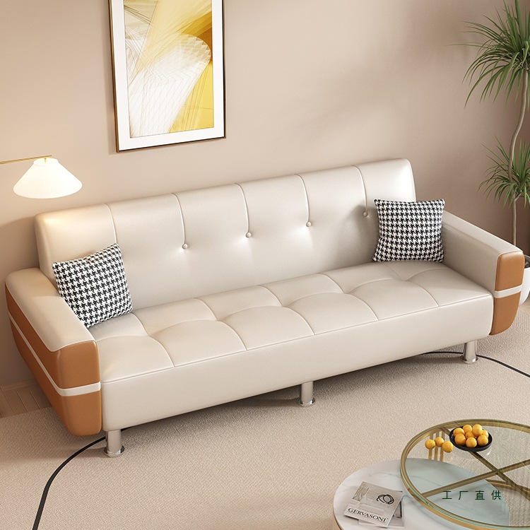 Sofa Bed for Living Room, Foldable Dual-Use, 2026 New Model, Double, for Rental Apartments, Simple Small Apartment Bedroom, Fabric Small Sofa