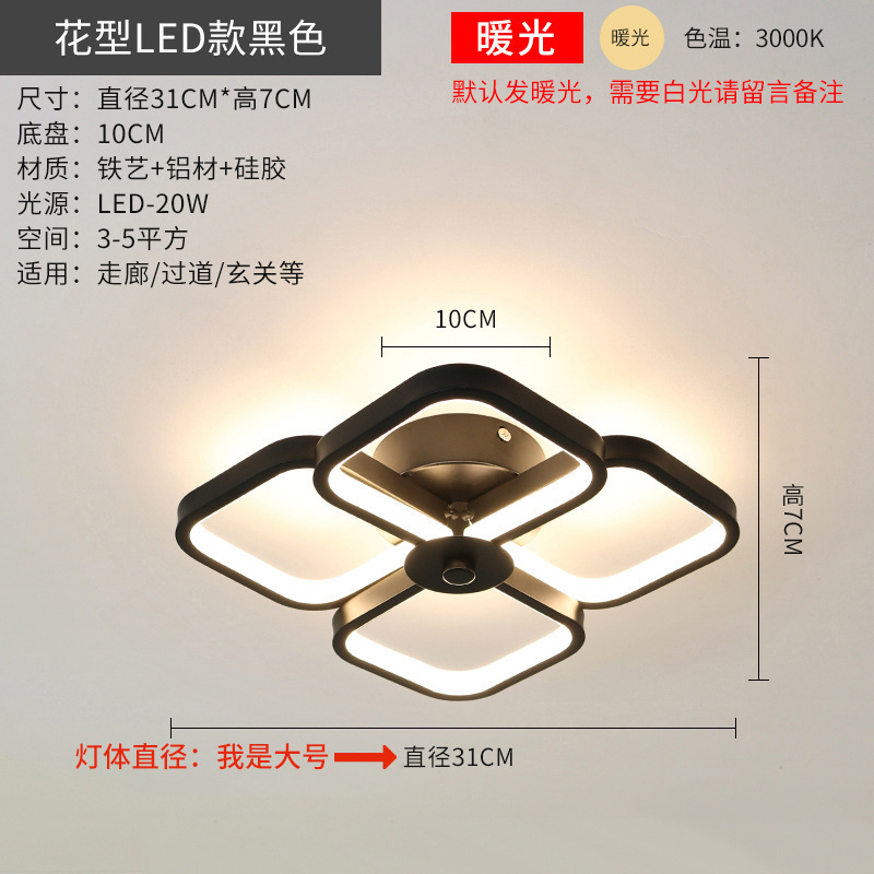 Lámpara de pasillo transfronterizo lámpara de balcón LED moderno minimalista nórdico creativo personalizado guardarropa sala de estar lámpara de entrada