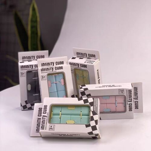 Cross-border unlimited Rubik's Cube decompression, versatile Twister Pocket Rubik's Cube, creative macaron flip Rubik's Cube educational toy