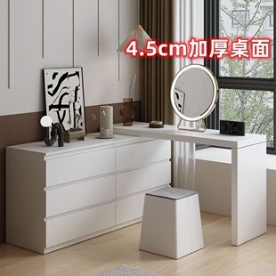Corner Dressing Table Bedroom Modern Simple Internet Celebrity Dressing Table Desk Dressing Table Integrated Light Luxury Liuweiandong