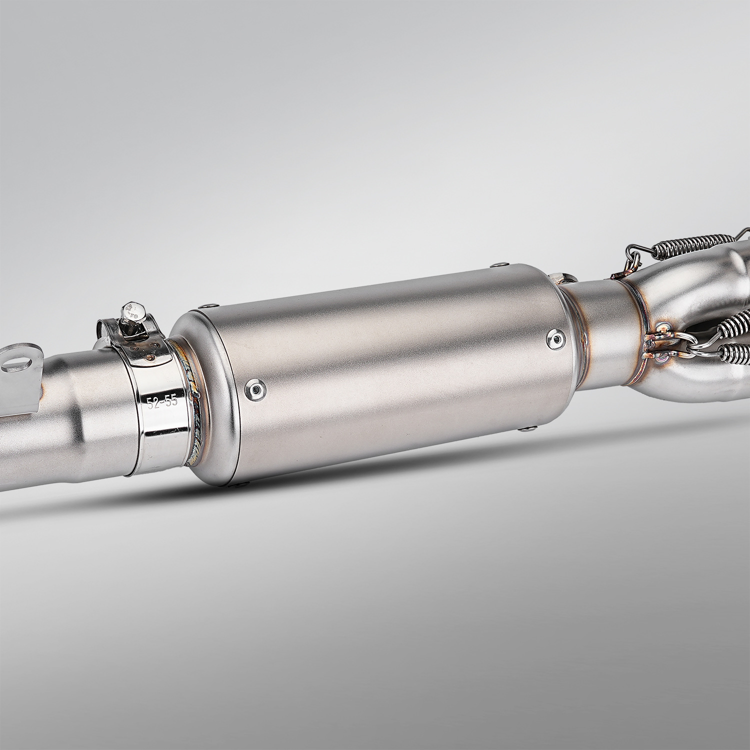 Cfmoto 675Sr Motorcycle Exhaust Pipe Modification with Bottom Exhaust and Front Stainless Steel Exhaust Pipe Section