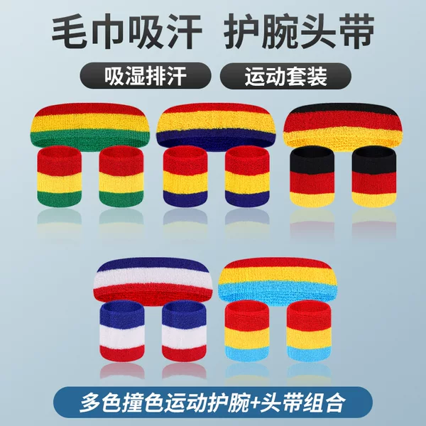 Sports warm sweat-absorbent towel wrist headband basketball tennis table tennis badminton headband custom wholesale