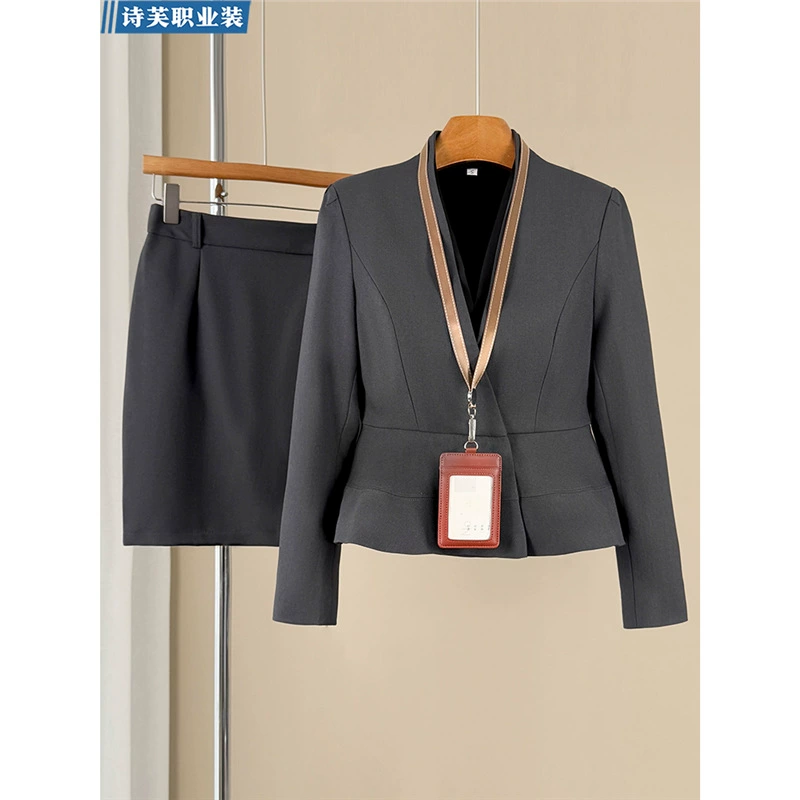 Бесплатная доставка высокого уровня профессиональный костюм костюм женский осенний и зимний темперамент богиня салон красоты фана ювелирный магазин