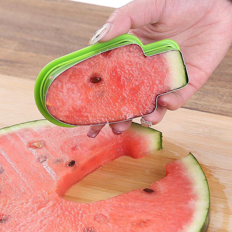 Factory direct supply creative stainless steel watermelon slicer popsicle shape slicer watermelon ice cream mold divider