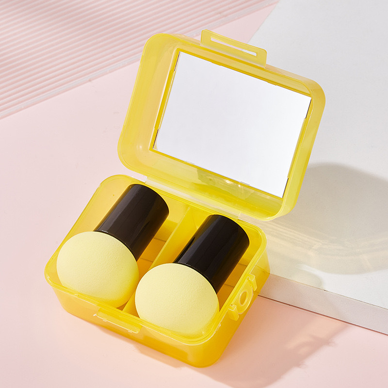 Nuevo conjunto de huevos de belleza con espejo 55 cepillo con cabeza de hongo de gota de base cepillo de huevo de belleza polvo de polvo de maquillaje