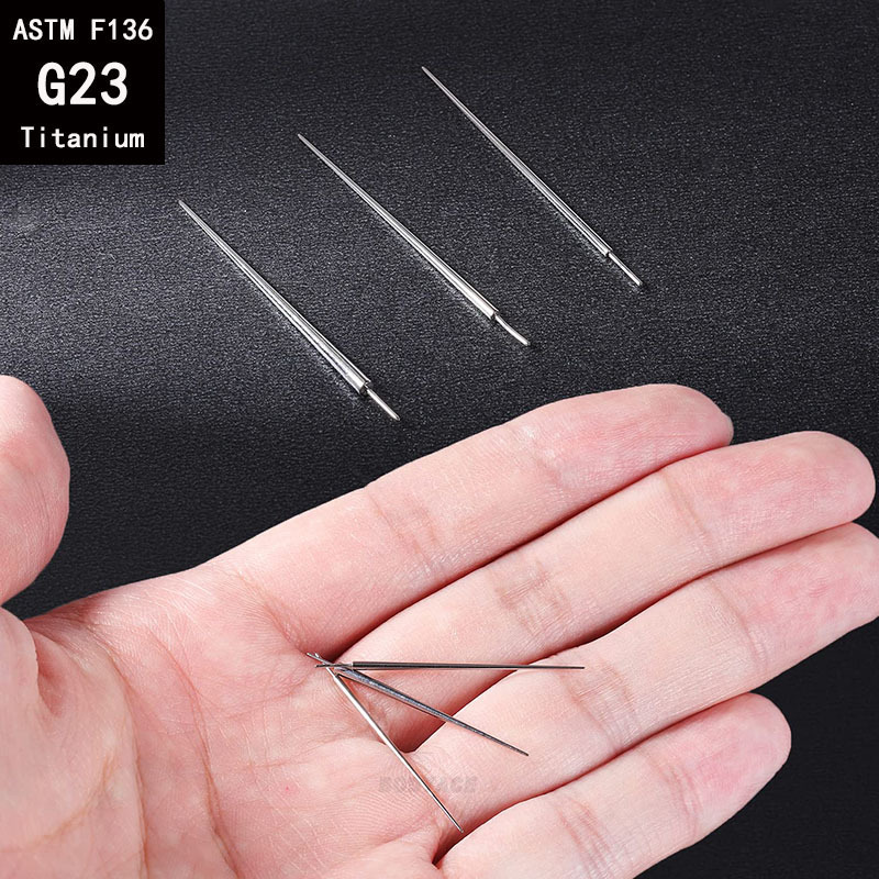 G23 Titanium Guide Needle Internal External Thread Straight Plug-In Piercing Tool F136 Alloy Rod detail image 12