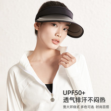 防晒抗UV防紫外线大帽檐户外遮阳防晒帽运动跑步无顶遮脸太阳帽子