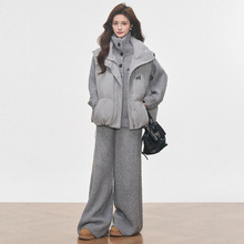 10.17新品 WESTAYONE马甲背心棉服套装女2025新款马夹+针织套装