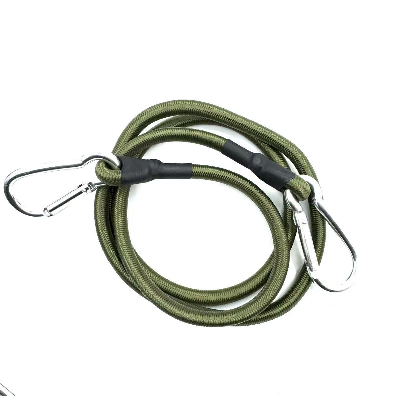 Cuerdas elásticas de botón al aire libre de montaña 8mm cuerdas elásticas gruesas para ataduras de equipaje con cuerda de tienda de campaña cuerdas de ropa de campamento