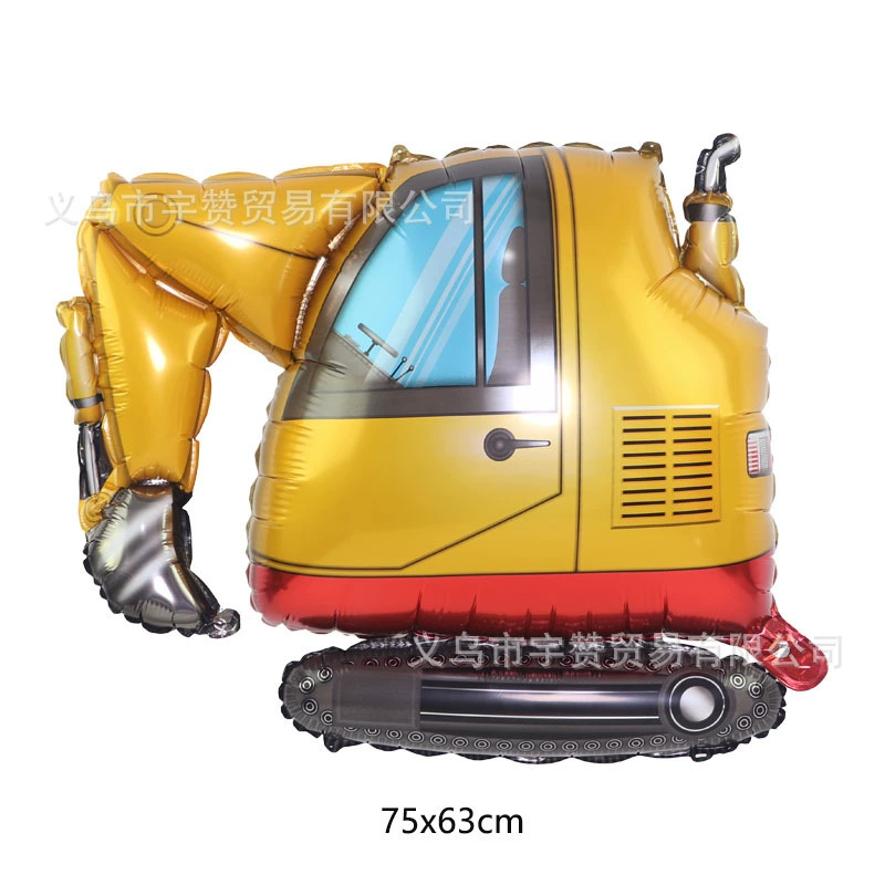 Новостройка транспортное средство инженерное транспортное средство алюминиевая пленка воздушный шар кран погрузчик цементная машина экскаватор экскаватор воздушный шар воздушный шар