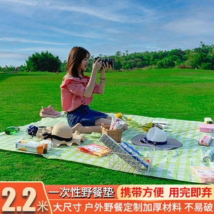 Disposable Picnic Mat Moisture-Proof Outdoor Camping Thickened Spring Outing Mat Portable Floor Mat Outing Beach Mat Wild Spring Melting