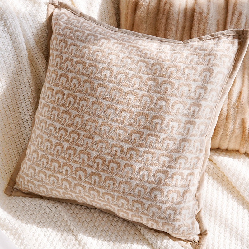 Cream-wind lujoso hogar sofá almohada cubierta de almohada asiento de alto nivel cama ventana flotante respaldo almohada almohada cubierta