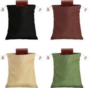 Cross-border Outdoor Foraging Bag Fruit and Vegetable Picking Bag Portable Multifunctional Canvas Waist Bag Tool Kit Camping Storage Bag